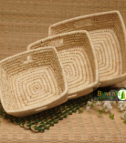 Handcrafted Sabai Palm Grass Binding Basket For Home & Kitchen | Fruits & Vegetable Set Of 3 | Lohri Di Mithaas – Traditional Winter Hamper