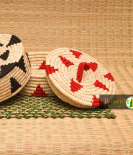 Roti Baskets Leo Box Made Of Sabai Grass With Lid Set Of 2