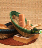 Sabai Grass Beni Boat Basket Set of 2