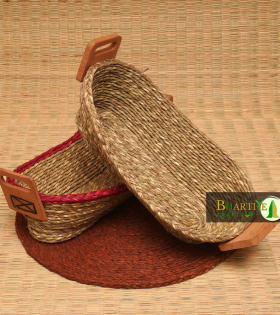 Handwoven Sabai Grass Bread Basket Set of 3