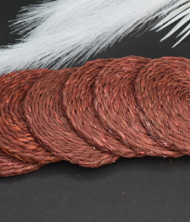 Eco-Friendly Sabai Grass Coasters – Handmade with Love