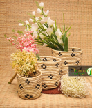 Handcrafted Sabai Grass Binding Planter Holder | Storage Pot Perfect for Indoor, Home Decor, Garden, Bedroom, Living Room