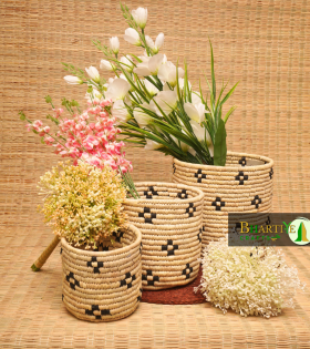 Handcrafted Sabai Grass Binding Planter Holder | Storage Pot Perfect for Indoor, Home Decor, Garden, Bedroom, Living Room