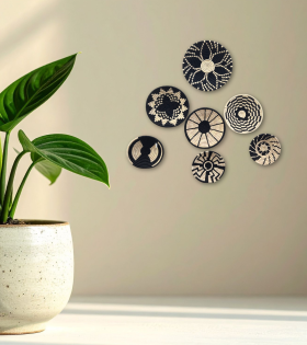 Sabai grass Wall decor (Set of 7)