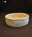 Bhartiye Crafts| Eco-Friendly Handmade Sabai Palm Grass Binding Basket | Odisha Artisans|Dimension (12*3) inches