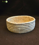 Bhartiye Crafts| Eco-Friendly Handmade Sabai Palm Grass Binding Basket|Odisha Artisans|Dimension (12*3) inches