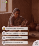 Bhartiye Crafts| Eco-Friendly Handmade Sabai Palm Grass Binding Basket | Odisha Artisans|Dimension (12*3) inches