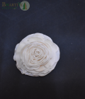 Bhartiye Crafts Handcrafted White Shola Rose Flower | Natural Sola Wood Decorative Flower (Set of 10)
