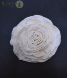 Bhartiye Crafts Handcrafted White Shola Rose Flower | Natural Sola Wood Decorative Flower (Set of 10)