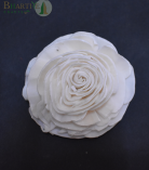 Bhartiye Crafts Handcrafted White Shola Rose Flower | Natural Sola Wood Decorative Flower (Set of 10)