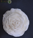 Bhartiye Crafts Handcrafted White Shola Rose Flower | Natural Sola Wood Decorative Flower (Set of 10)