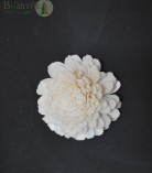 Bhartiye Crafts Premium Handcrafted Shola Flower | Round Layered Sola Wood Flower (Set of 10)