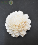 Bhartiye Crafts Premium Handcrafted Shola Flower | Round Layered Sola Wood Flower (Set of 10)