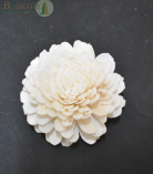 Bhartiye Crafts Premium Handcrafted Shola Flower | Round Layered Sola Wood Flower (Set of 10)