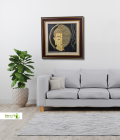 Handcrafted Sikki Grass Buddha Wall Frame | Natural Fiber Spiritual Wall Art