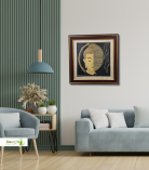 Handcrafted Sikki Grass Buddha Wall Frame | Natural Fiber Spiritual Wall Art