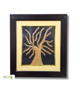 Handcrafted Sikki Grass Tree Wall Frame  | Wall Decor Artwork | Home &amp; Office Decor