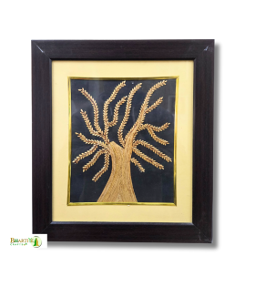 Handcrafted Sikki Grass Tree Wall Frame  | Wall Decor Artwork | Home &amp; Office Decor
