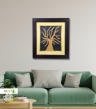 Handcrafted Sikki Grass Tree Wall Frame  | Wall Decor Artwork | Home & Office Decor