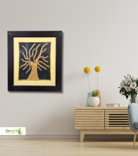 Handcrafted Sikki Grass Tree Wall Frame  | Wall Decor Artwork | Home &amp; Office Decor