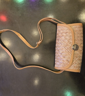 Shitalpati Small Sling Bag with Lock | Handcrafted Natural Bag -#BSP0007