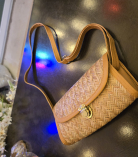 Shitalpati Small Sling Bag with Lock | Handcrafted Natural Bag -#BSP0007