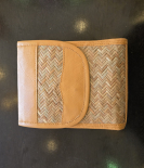 Shitalpati Tab Sling Bag with Lock | Handwoven Natural Bag  (#BSP0008)