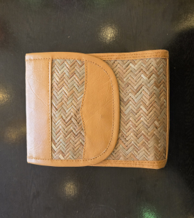 Shitalpati Tab Sling Bag with Lock | Handwoven Natural Bag  (#BSP0008)