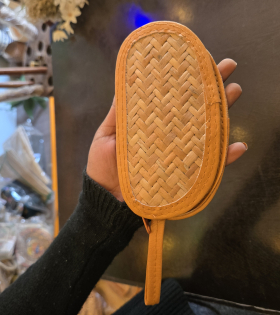 Handmade Sitalpati Mini Purse – Natural Fiber Small Sling Pouch for Women - #BSP0001