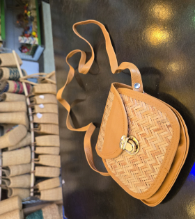 Sitalpati Mini Sling Bag With Lock - #BSP0005