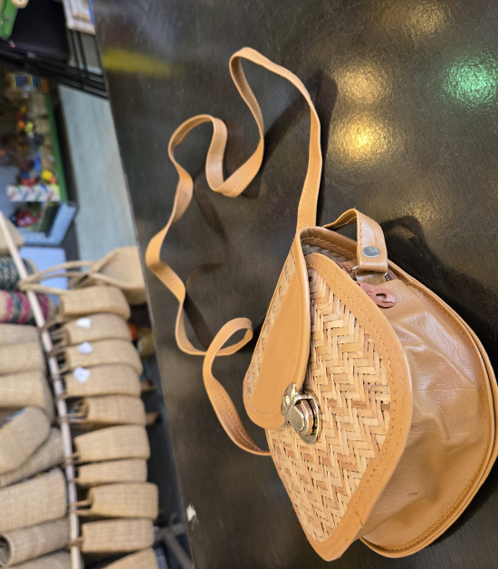 Sitalpati Mini Sling Bag With Lock - #BSP0005