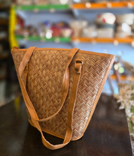 Small Shitalpati Market Bag | Natural Handcrafted Bag (#BSP0012)