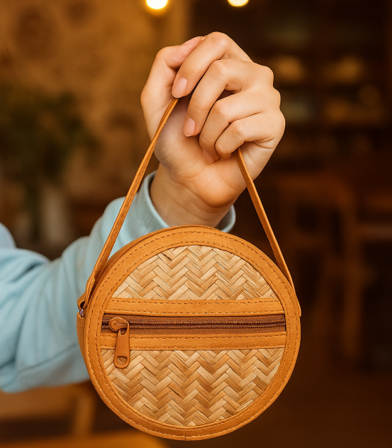 Sitalpati Round Sling Bag - #BSP0004