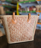 Shitalpati Designer Market Bag | Eco-Friendly Handwoven Bag (#BSP0011)