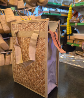 Shitalpati Lunch Box Bag | Natural Handcrafted Meal Bag (#BSP0014)