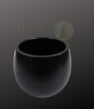 Handicrafted Black Pottery Cup - 3*3*3 Inch (#BBP0002-00)