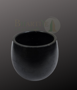 Handicrafted Black Pottery Cup - 3*3*3 Inch (#BBP0002-00)