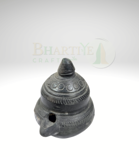 Handcrafted Black Pottery Diya - 4*3*3 Inch (#BBP0001-00)
