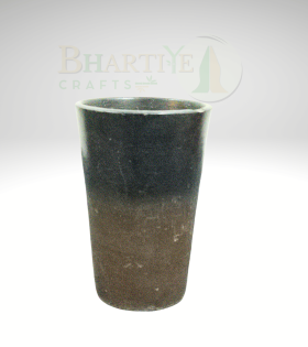 Handmade Black Pottery Glass - 5*3*3 Inch (#BBP0003-00)