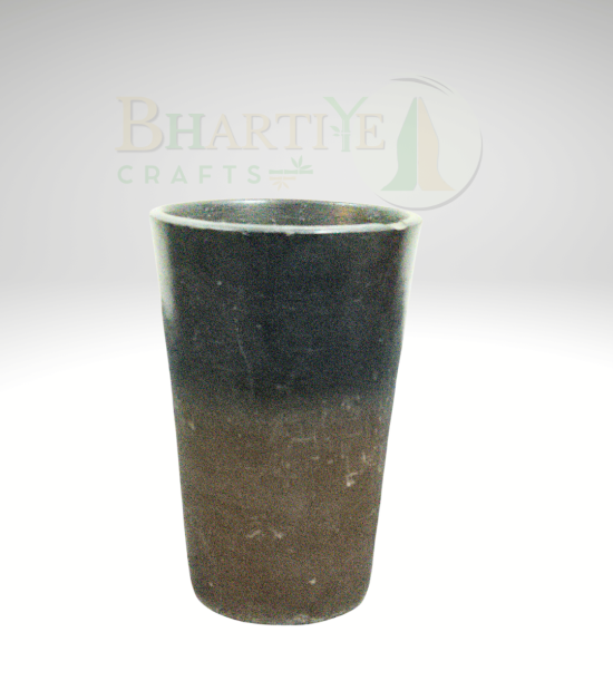 Handmade Black Pottery Glass - 5*3*3 Inch (#BBP0003-00)