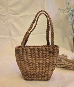 Eco-Friendly Handcrafted Handmade Water Hyacinth Tote  Bag (#WH0004)