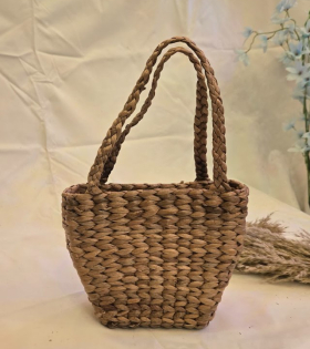 Eco-Friendly Handcrafted Handmade Water Hyacinth Tote  Bag (#WH0004)