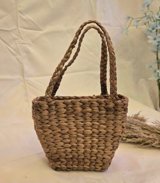 Eco-Friendly Handcrafted Handmade Water Hyacinth Tote  Bag (#WH0004)