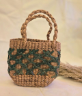 Handmade Water Hyacinth Basket Bag – Natural Woven Tote (#WH0003)