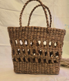 Handmade Water Hyacinth  Natural Woven Tote | Eco-Friendly Handcrafted Bag (#WH0001)