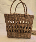Handmade Water Hyacinth  Natural Woven Tote | Eco-Friendly Handcrafted Bag (#WH0001)