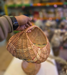 Kashmiri Wicker Basket | Chand Basket (#KWW0001)