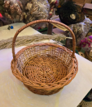 Round Kashmiri wicker basket set of 3 with handle