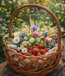 Bhartiye Crafts Gift Hamper Kashmiri Willow Wicker Basket Brown (Set of 3)