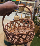 Bhartiye Crafts Gift Hamper Kashmiri Willow Wicker Basket Brown (Set of 3)